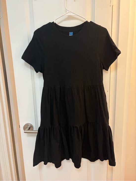 Old Navy Dresses & Skirts - Old Navy Black Short-Sleeve Tiered Dress for Girls